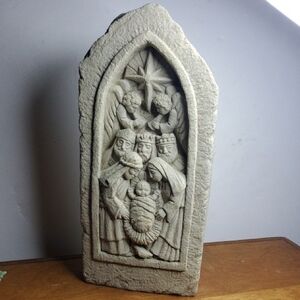 Carruth Studio Nativity Stone Sculpture 1988.